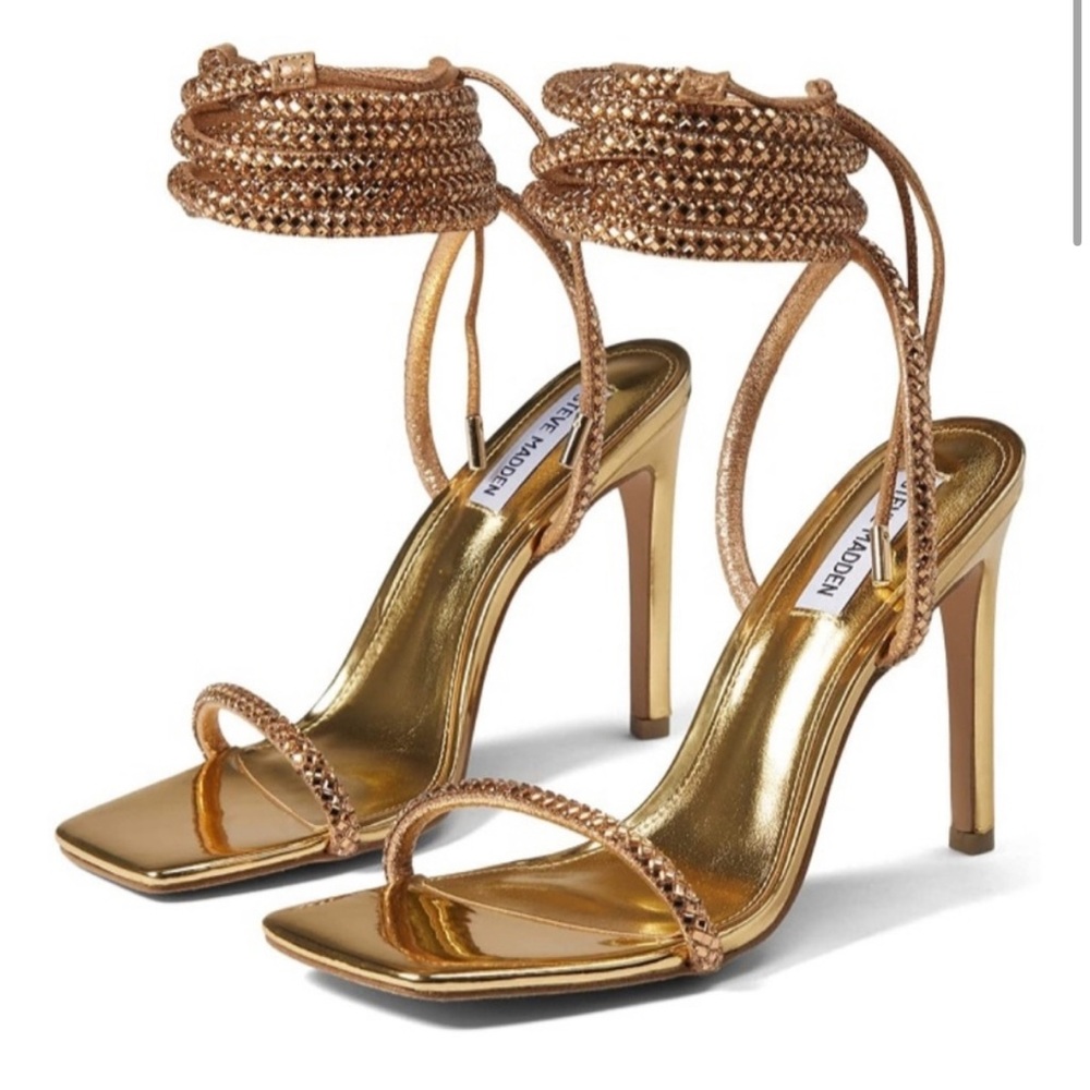 Steve Madden Uplift Heel in Gold